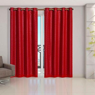 Cortina Daily Blackout PVC para Sala Cinza e Vermelho Casa Scarpa