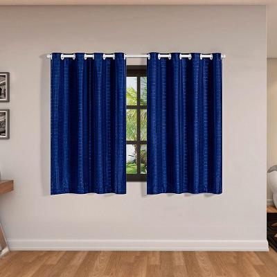 Cortina Daily Blackout 2,80mx1,60m Poliéster para Sala Azul Marinho Casa Scarpa