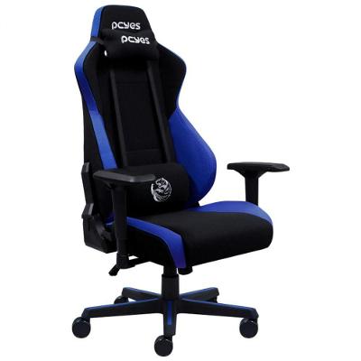 Cadeira Gamer Pcyes Mad Racer V8 Turbo Azul e Preta