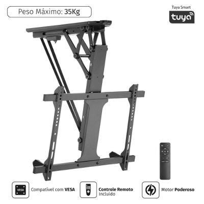 Suporte de Teto para TV Pcyes PLMSTM01A 35KG Bivolt Preto