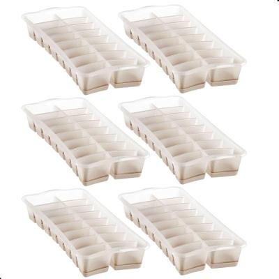 Forma de Gelo Kit 6 com Fundo Silicone Flexível Plástico e Silicone Cinza Sanremo