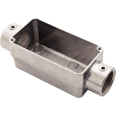 Condulete Fixo Tipo C Rosca BSP 2 Entradas Cinza Tramontina