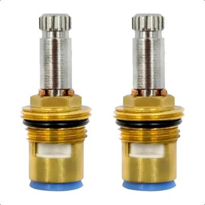 Kit 2 Reparos para Torneira Bancada Ou Parede Metal 1-4 Volta com Pastilha em Cerâmica