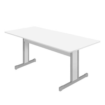 Mesa de Reunião Retangular 2.0 Ret Moderno MDP 200CM Branco Mais de Casa