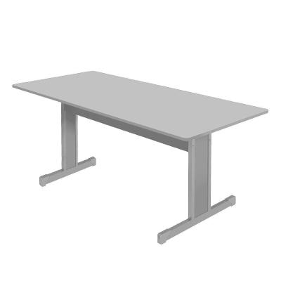 Mesa de Reunião Retangular 2.0 Ret MDP 200CM Cinza Mais de Casa