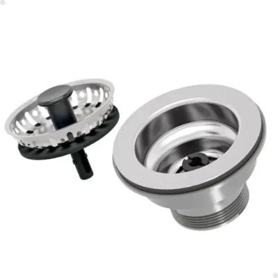 Válvula com Peneira Tramontina Econômica Aço Inox 3 1-2''
