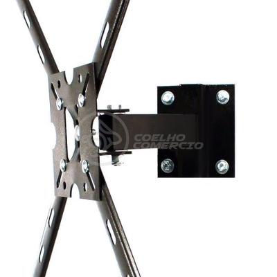 Suporte De Tv Tri Articulado Canaã 19" Para Monitores Tvs 3d Plasma Lcd E Led Suporta 40 Kg