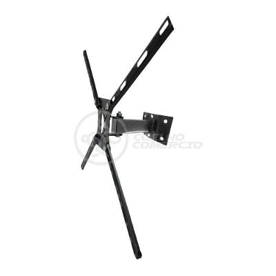 Suporte De Tv Tri Articulado Canaã 14\" Suporta 40 Kg Para Monitores Tvs 3d Plasma Lcd E Led