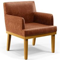 Kit 2 Poltronas Beatriz W01 Couríssimo Camel - 7