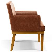 Kit 2 Poltronas Beatriz W01 Couríssimo Camel - 9