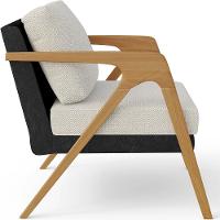 Kit 04 Poltronas Sala L02 Couríssimo Preto Linho Champagne - 3