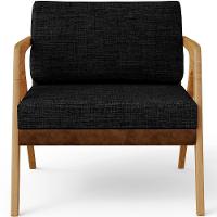 Kit 04 Poltronas Pietra L02 Couríssimo Marrom Linho Chumbo