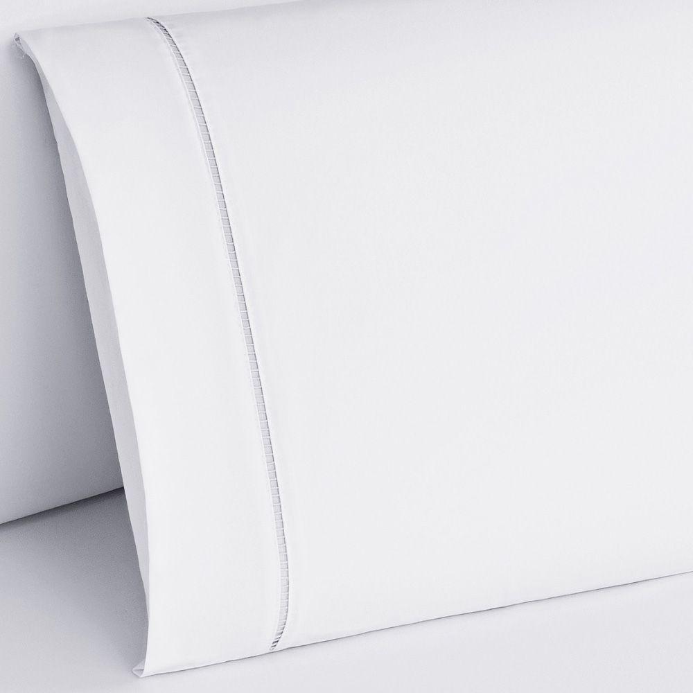 Jogo Cama Lençol Home Basic King 180 Fios C/ Ponto Palito 3 Peças - Branco - 2