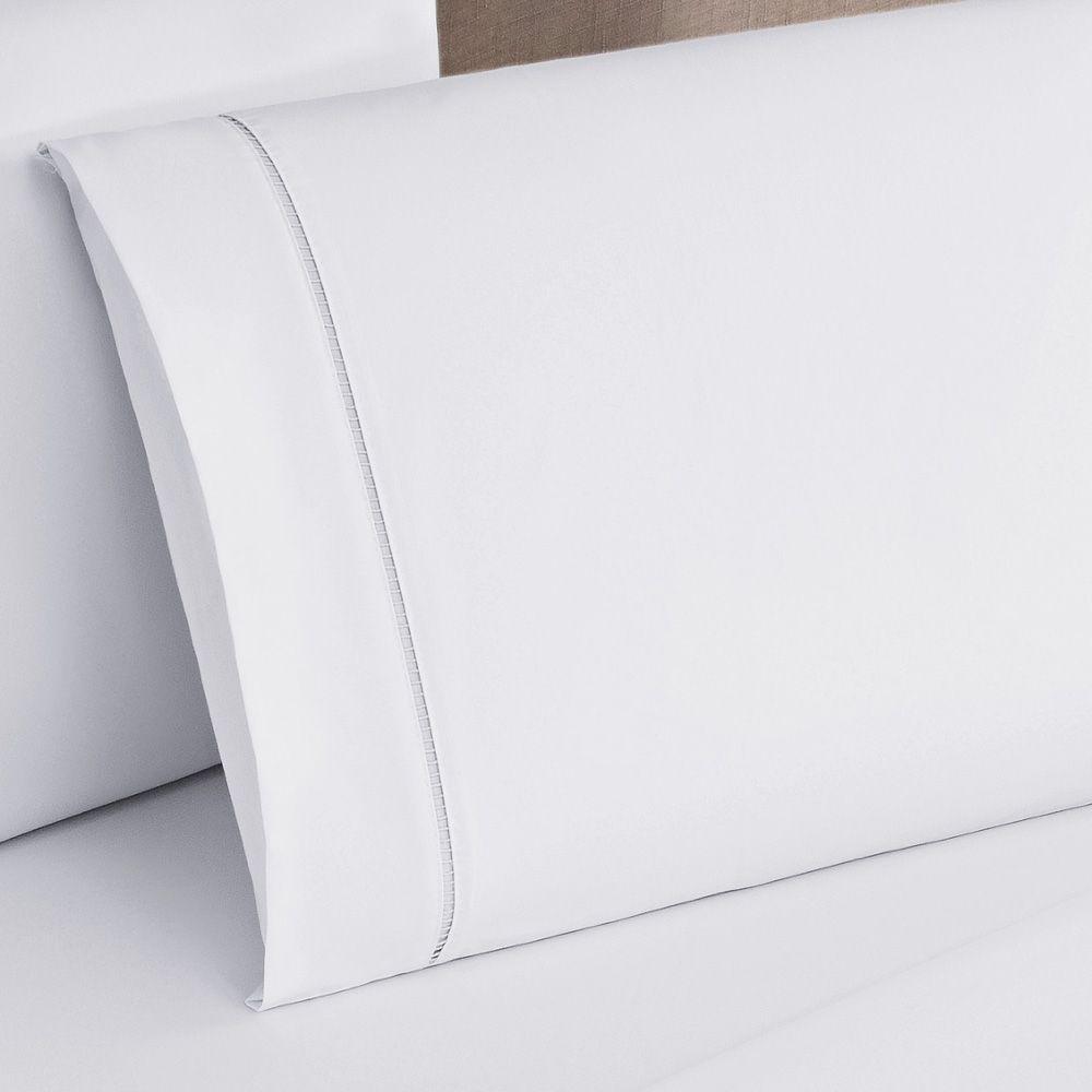 Jogo Cama Lençol Home Basic Queen 180 Fios C/ Ponto Palito 4 Peças - Branco - 3