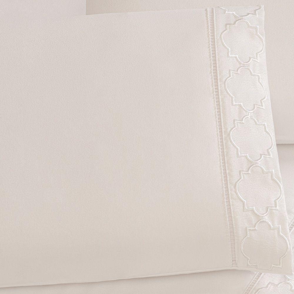 Jogo Cama Lençol Santoro Queen 4 Peças Branco - 2