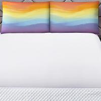 Jogo Cama Lençol Shine Casal Microfibra 180 Fios 3 Peças - Tie Dye Branco - 2