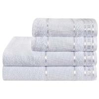 Jogo De Banho100% Algodão 4 Peças Branco - 1