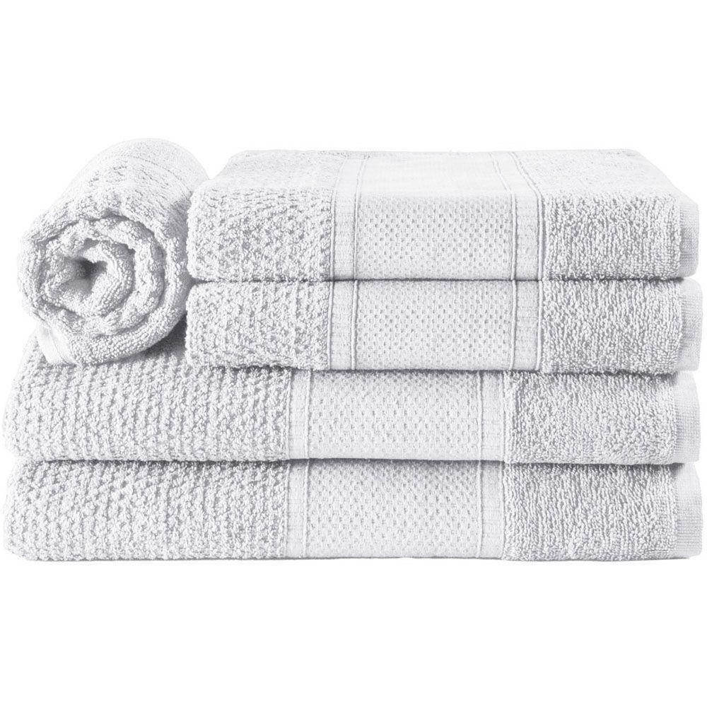 Jogo De Banho Toalhas Livy 5 Peças Branco - 1