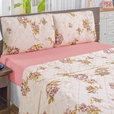 Jogo De Cama Solteiro Quality 3 Peças Rosê