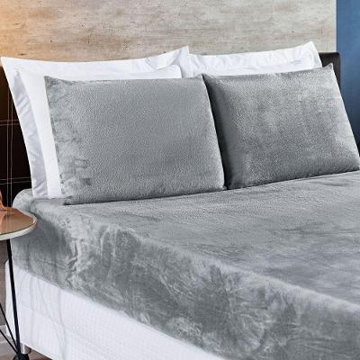 Jogo De Cama Solteiro BiaManta 2 Peças Cinza