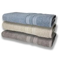 3 Toalhas Super Felpudas Grande E Grossa Algodão 80x150 Az+bg+cz - 1
