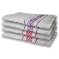 4 Panos De Prato Atoalhado Felpudo Premium Rosa+Roxo - 1