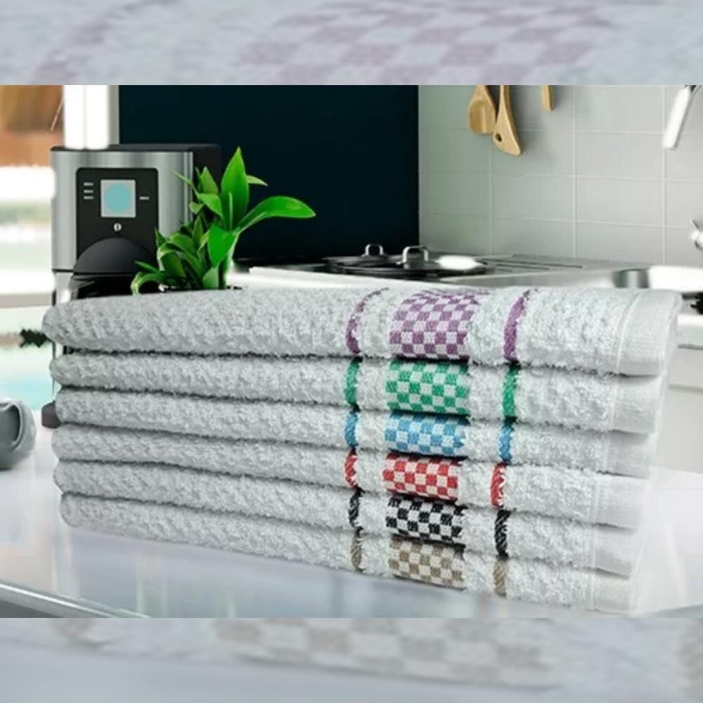 4 Panos De Prato Atoalhado Felpudo Premium Rosa+Marrom - 2