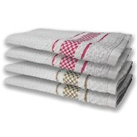 4 Panos De Prato Atoalhado Felpudo Premium Rosa+Marrom - 9