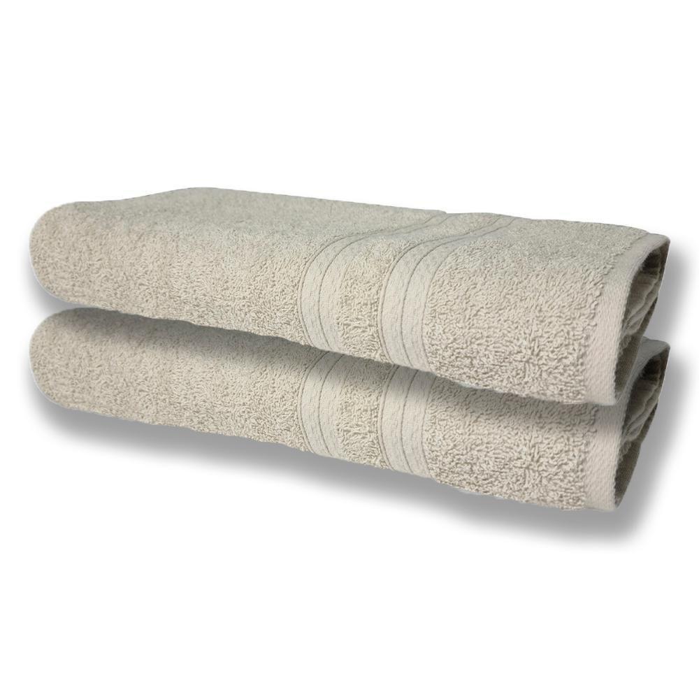 4 Toalhas Felpudas Grande E Grossa Algodão 80x150 Bege+cinza - 5