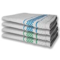 4 Panos De Prato Atoalhado Felpudo Premium Verde+Azul - 1