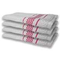 4 Panos De Prato Atoalhado Felpudo 370G/M² Premium Rosa - 1
