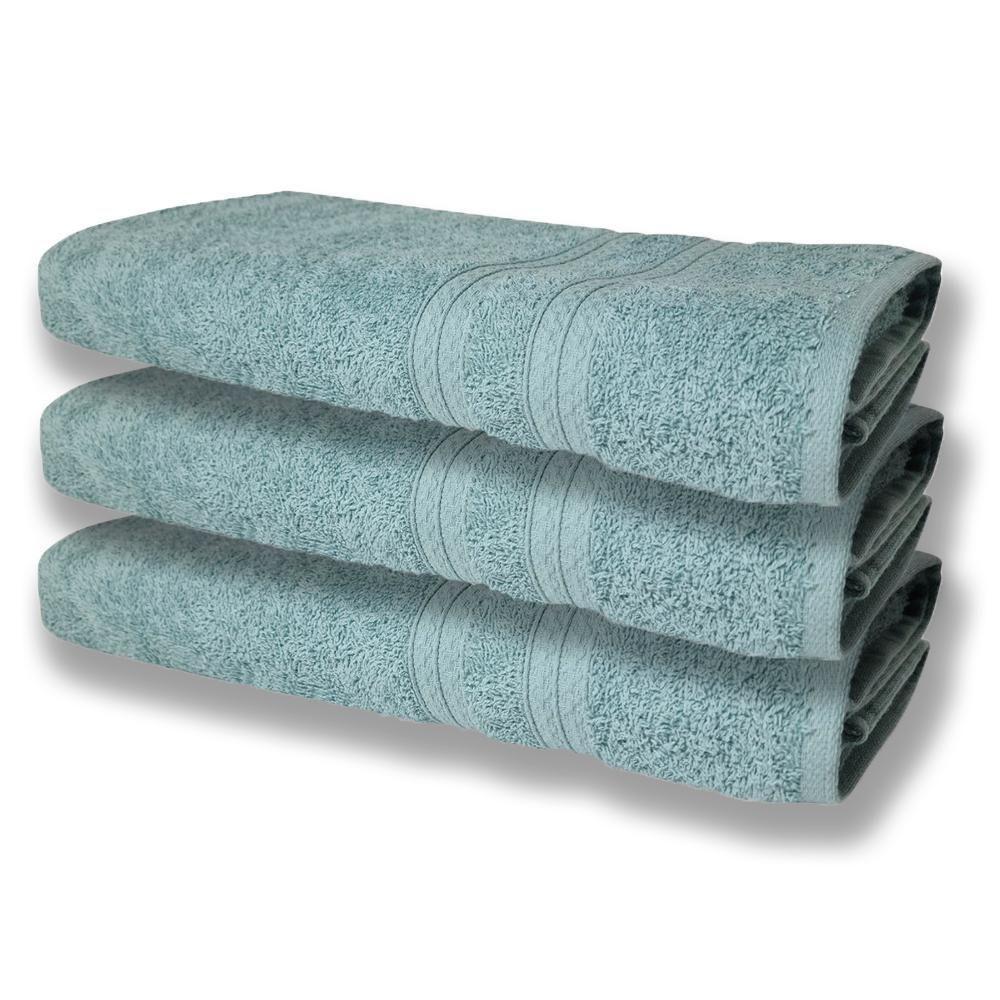 3 Toalhas Super Felpudas Grande E Grossa Algodão 80x150 Verde - 1