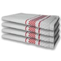 8 Panos De Prato Atoalhado Felpudo Premium 4 Vermelho 4 Azul - 3