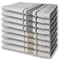 8 Panos De Prato Atoalhado Felpudo Premium 4 Preto 4 Marrom - 5