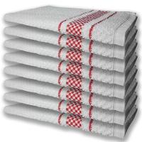 8 Panos De Prato Atoalhado Felpudo 370G/M² Premium Vermelho - 5