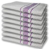 8 Panos De Prato Atoalhado Felpudo 370G/M² Premium Roxo
