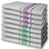 8 Panos De Prato Atoalhado Felpudo Premium 4 Roxo 4 Verde - 1