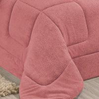 Coberdrom Robust Solteiro Manta Soft Sherpa 1 Peça Rosa - 3