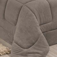 Coberdrom Robust Solteiro Manta Soft Sherpa 1 Peça Cinza - 2