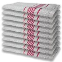 9 Panos De Prato Atoalhado Felpudo Premium Rosa - 1