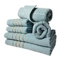 Jogo De Toalhas 2 Banho 2 Rosto 2 Piso - 6 Pçs Dubai 100% Algodão Verde Claro - 1