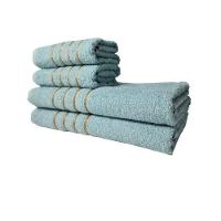 Jogo De Toalha 2 Banho 2 Rosto - 4pçs Coleção Dubai 100% Algodão Verde