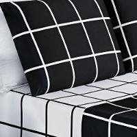 Jogo De Lençol Solteiro Square 3 Peças Preto - 2