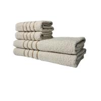 Kit 8 Toalhas Grossas E Grandes Dubai 4 Banhos 4 Rostos Bege+rosa - 5