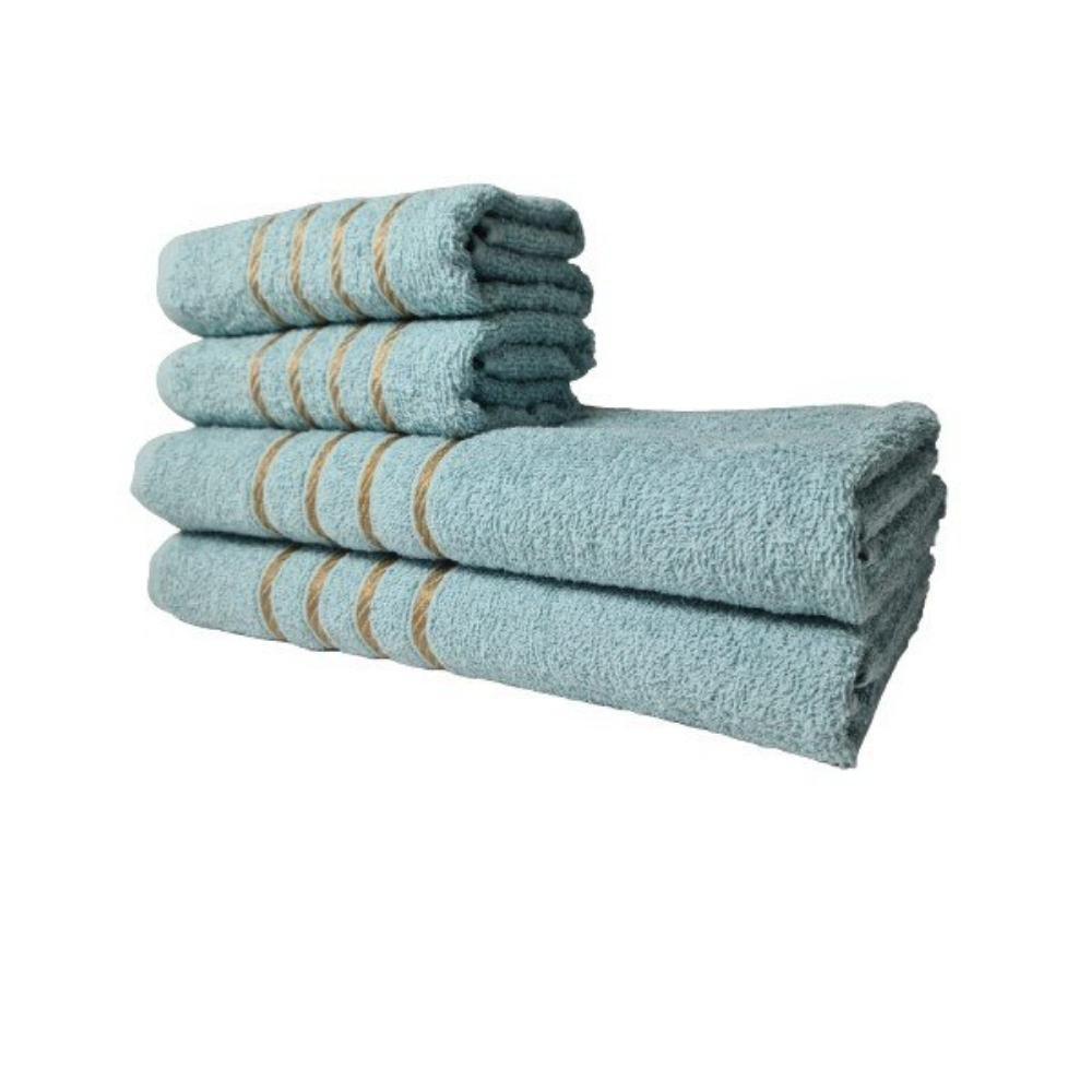 Kit 8 Toalhas Grandes Dubai 4 Banhos 4 Rostos Azul+verde Claro - 6