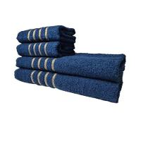 Kit 8 Toalhas Grandes Dubai 4 Banhos 4 Rostos Azul+marrom - 6