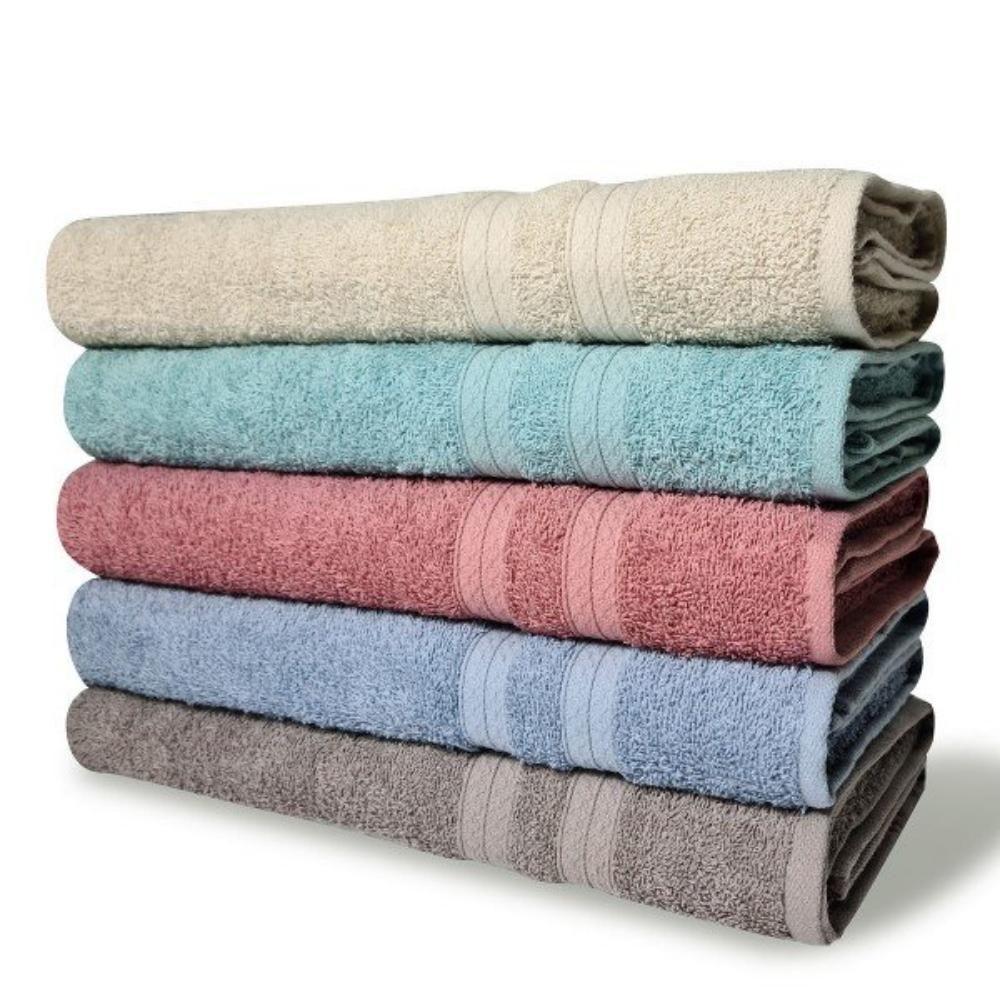 Kit 5 Toalhas De Banho 430g/m² Grande Grossa 80x150cm Lisboa Sortidos - 1