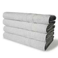 Kit Com 4 Toalhas De Banho 430g/m² Grande Grossa 80x150cm Lisboa Branco - 1
