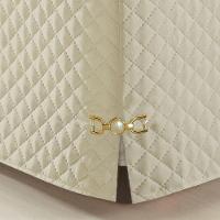 Saia Box Casal Olimpo Microfibra Matelassê Costurado - Bege - 5