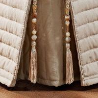 Saia Box King Bruxelas Matelassê Costurado - Bege - 2